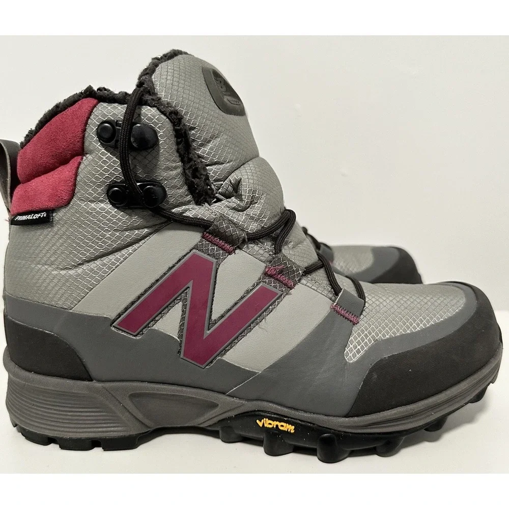 New Balance Boots Primaloft Womens US‎ 7 B Vibram Soles Winter Hiking Gray Shoes